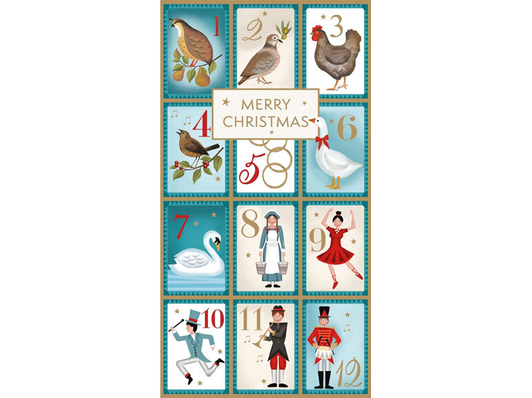 Museums & Galleries Christmas Money Gift Wallet | Twelve Days of Christmas