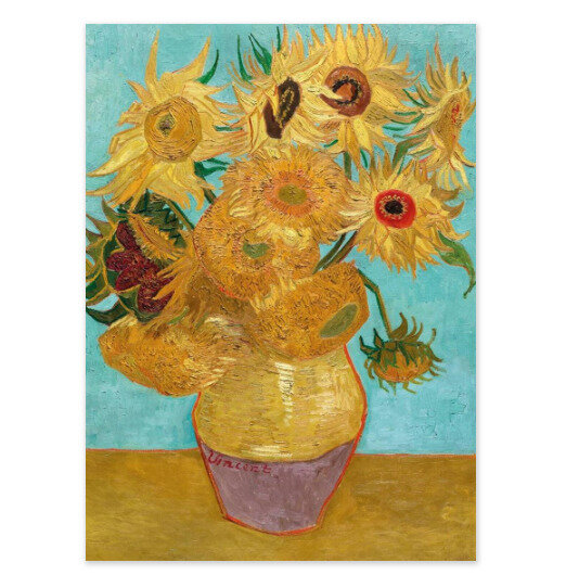 Museums & Galleries Classics Card Vase with Twelve Sunflowers Van Gogh