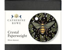 Museums & Galleries - Crystal Glass Dome Paperweight Honey Bee Catherine Rowe