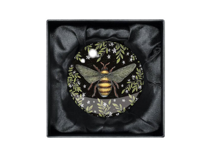 Museums & Galleries - Crystal Glass Dome Paperweight Honey Bee Catherine Rowe