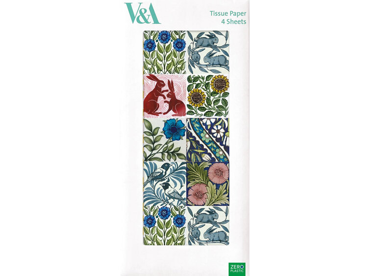 Museums & Galleries - De Morgan Tiles Gift Tissue Paper