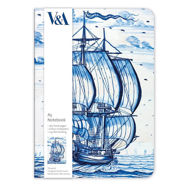 Museums & Galleries Dutch Ship A5 Luxury Notebook