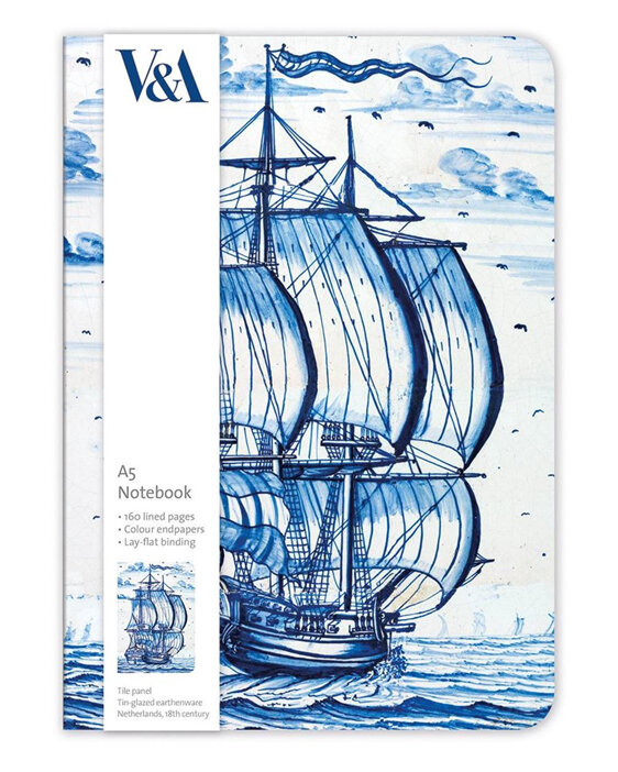 Museums & Galleries Dutch Ship A5 Luxury Notebook