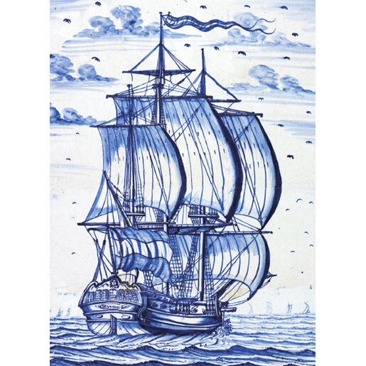 Museums & Galleries Dutch Three Mast Ship Card
