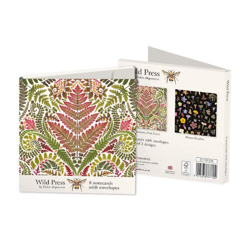 Museums & Galleries - Fern Fever & Flower Meadow Wild Press 8 Notecards