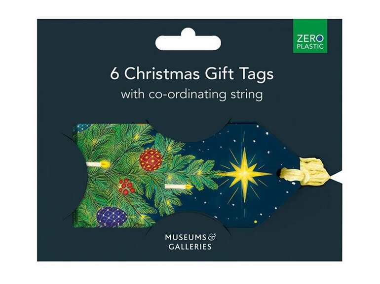 Museums & Galleries - Gift Tags 6 Pack | Celestial Christmas Trees