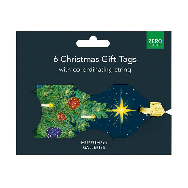 Museums & Galleries - Gift Tags 6 Pack | Celestial Christmas Trees