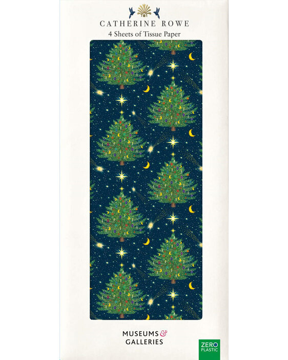 Museums & Galleries Gift Tissue Paper Catherine Rowe Celestial Christmas Tree