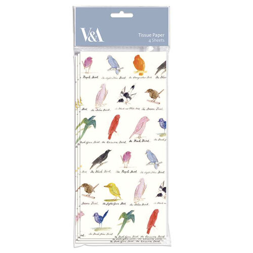 Museums & Galleries Gift Tissue Paper Edward Lear Birds