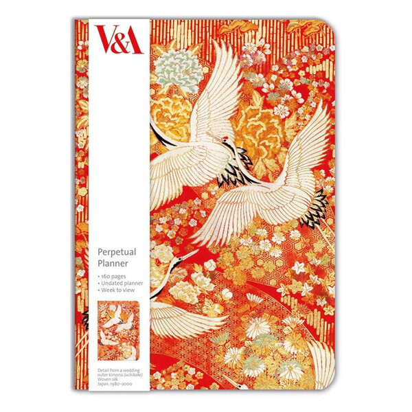 Museums & Galleries Kimono Crane A5 Perpetual Planner Diary