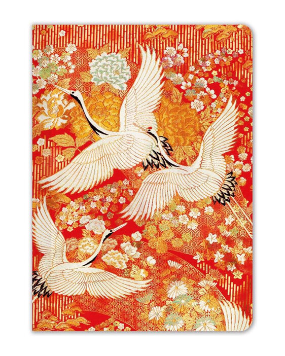 Museums & Galleries Kimono Cranes Mini Pocket Notebook