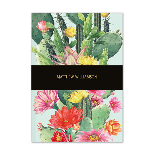Museums & Galleries - Matthew Williamson Cactus Flowers Deluxe Notebook