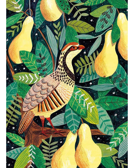 Museum's & Galleries Partridge in a Pear Tree Christmas Card 8 Pack