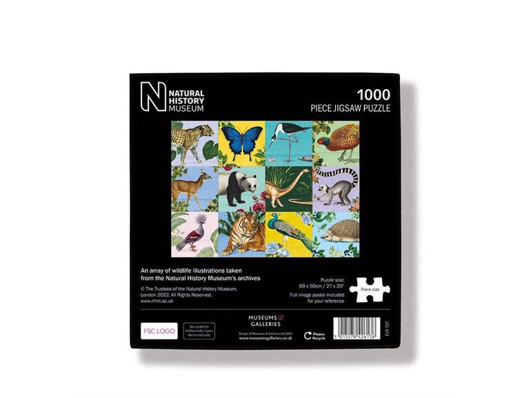 Museums & Galleries presents this Natural History Museum 1000 Piece puzzle: