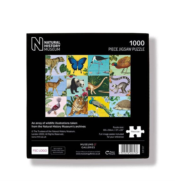 Museums & Galleries presents this Natural History Museum 1000 Piece puzzle: