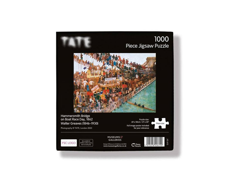 Museums & Galleries - Tate Boat Race Day 1000 Piece Puzzle hammersmith bridge