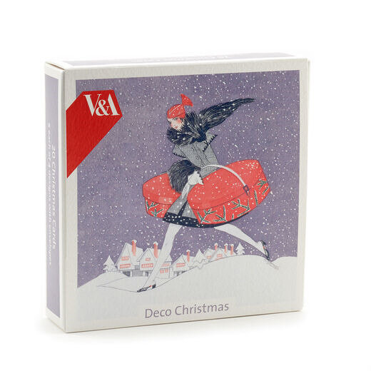 Museum's & Galleries V&A Art Deco Fashion Christmas Card 20 Pack (5x4)