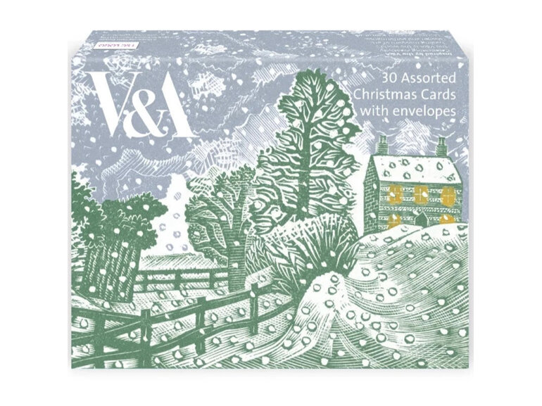 Museums & Galleries V&A Christmas Cards 30 Assortment Pack Winter Eric Ravilious