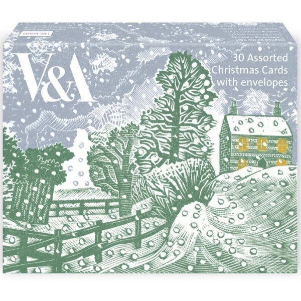 Museums & Galleries V&A Christmas Cards 30 Assortment Pack