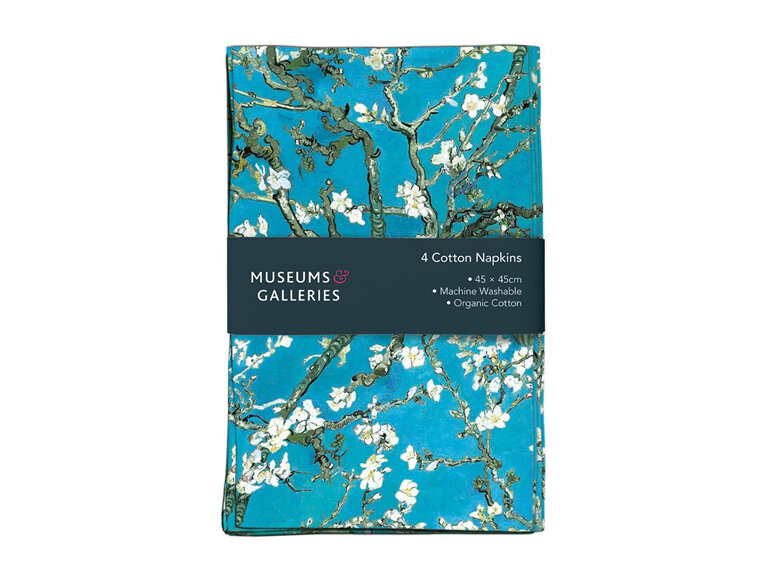 Museums & Galleries - Van Gogh Almond Branches Cotton Napkins Pack 4