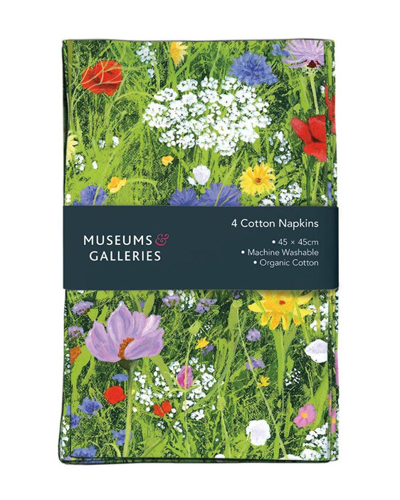 Museums & Galleries - Wild Garden Cotton Napkins Pack 4