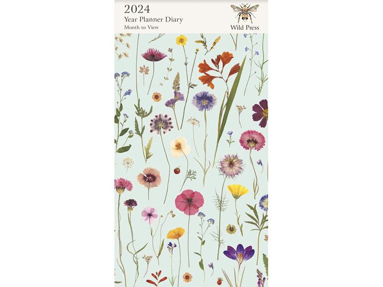 Museums & Galleries Wild Press Mint Bloom 2024 Planner Diary Notebook