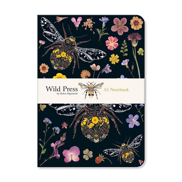 Museums & Galleries - Wild Press Three Bumblebees A5 Luxury Notebook