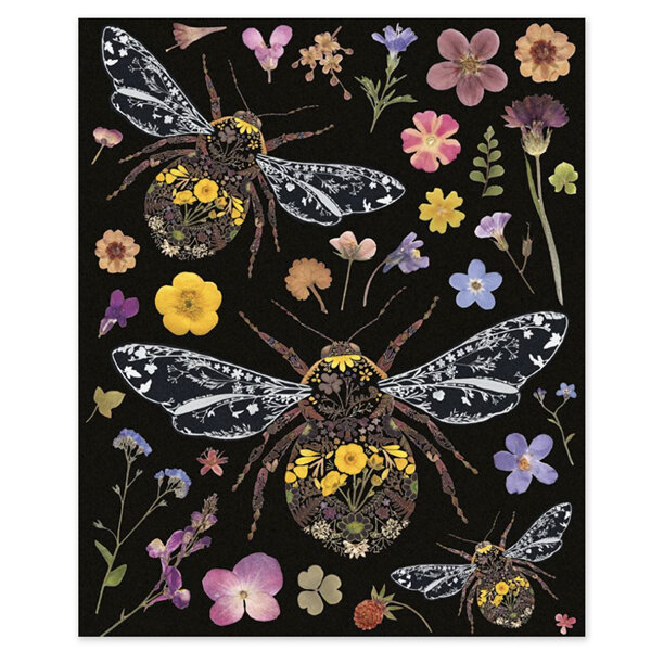 Museums & Galleries - Wild Press Three Bumblebees Card