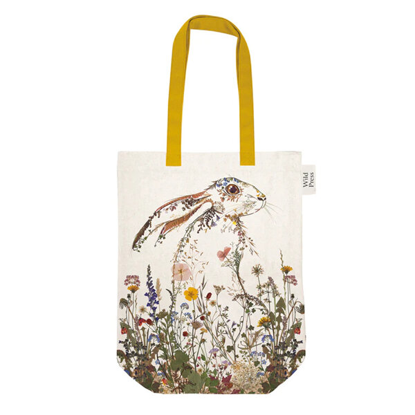Museums & Galleries - Wild Press Wildflower Hare Tote Bag