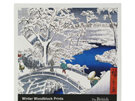 Museum's & Galleries Winter Woodblock Prints Christmas Card 20 Pack (5x4)