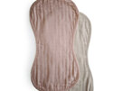 MUSHIE BURP CLOTH PACK/2 - BLUSH/FOG