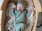 MUSHIE KNOTTED BABY SUIT - GREEN