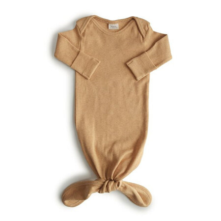 MUSHIE KNOTTED BABY SUIT - MUSTARD