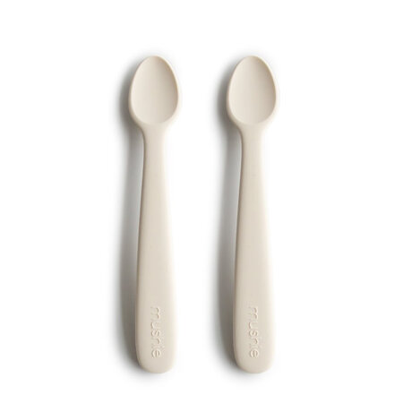 MUSHIE SILICONE SPOONS PACK/2 - IVORY