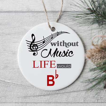 Music Teacher Ceramic  Christmas Ornament