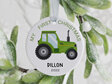 My First Christmas Personalised Tractor Ceramic Christmas Ornament