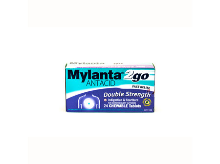 Mylanta 2go Double Strength Chewable Tablets