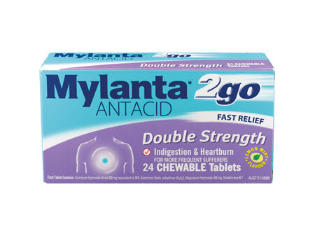 MYLANTA 2Go Double Strength Tabs 24