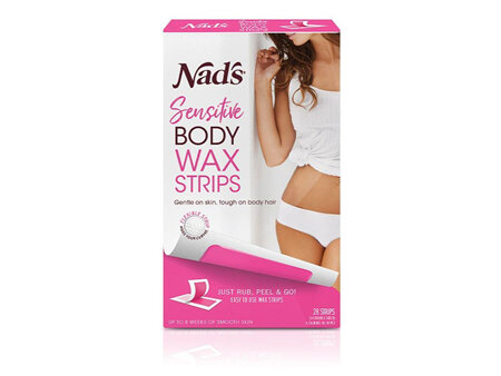 Nads Body Wax Sensitive Strips 28pk