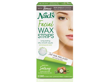 Nads Facial Removal Wax Strips 20pk