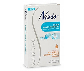 NAIR Sensitive Wax Strips Mini 20pk