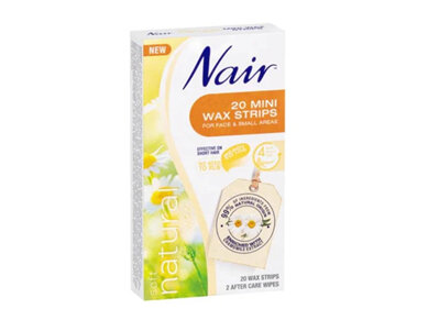Nair Soft Natural Wax Strips Mini 20 Pack