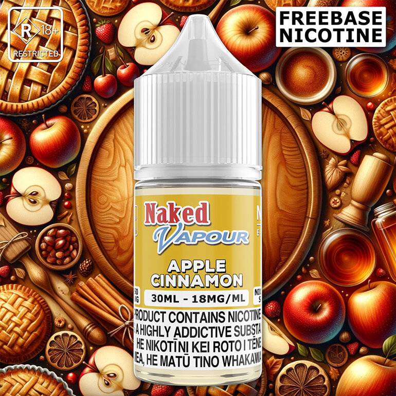 Naked Vapour e-Liquid - Apple Cinnamon Freebase