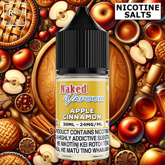 Naked Vapour e-Liquid - Apple Cinnamon Salts