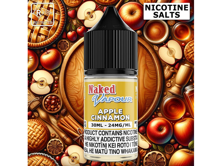 Naked Vapour e-Liquid - Apple Cinnamon Salts