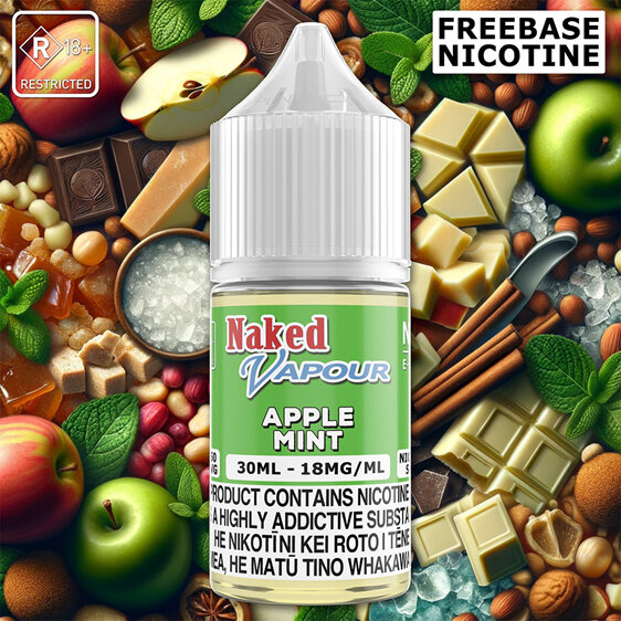 Naked Vapour e-Liquid -  Apple Mint Freebase