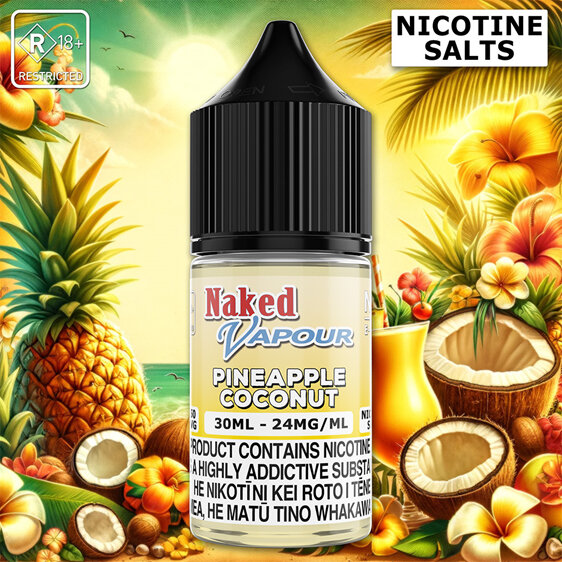 Naked Vapour e-Liquid - Pineapple Coconut