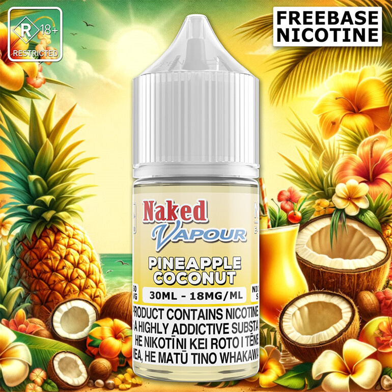 Naked Vapour e-Liquid - Pineapple Coconut Freebase