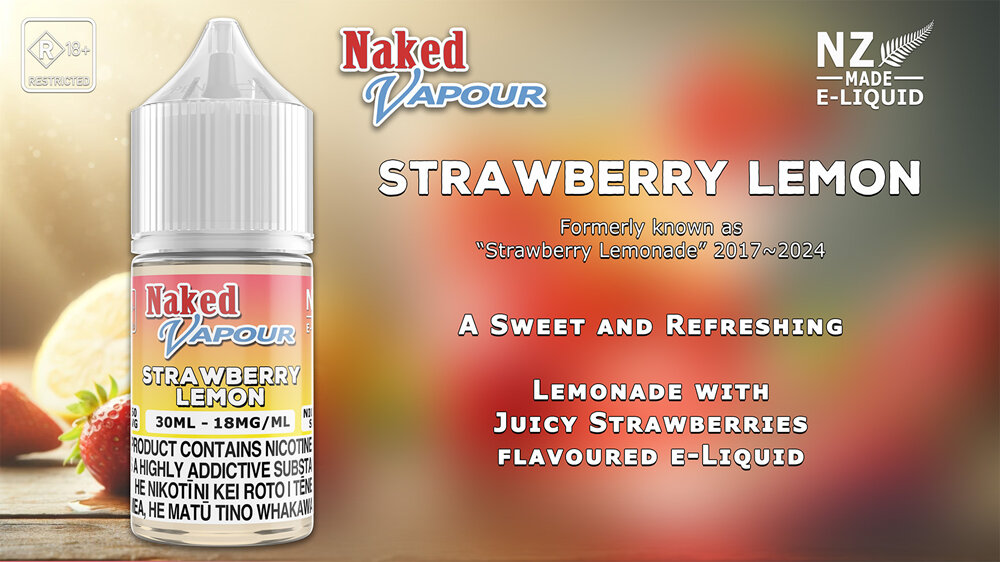 Naked Vapour e-Liquid - Strawberry Lemon e-Liquid Flavour Description