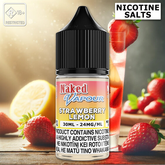 Naked Vapour e-Liquid - Strawberry Lemonade